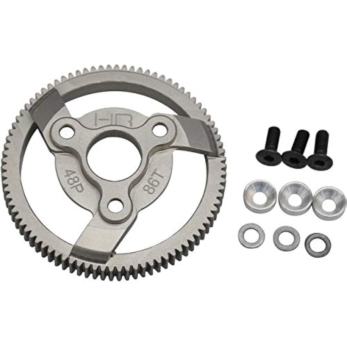 Hot Racing TE886H Hard Anodized 86T Aluminum.TS Spur Gear