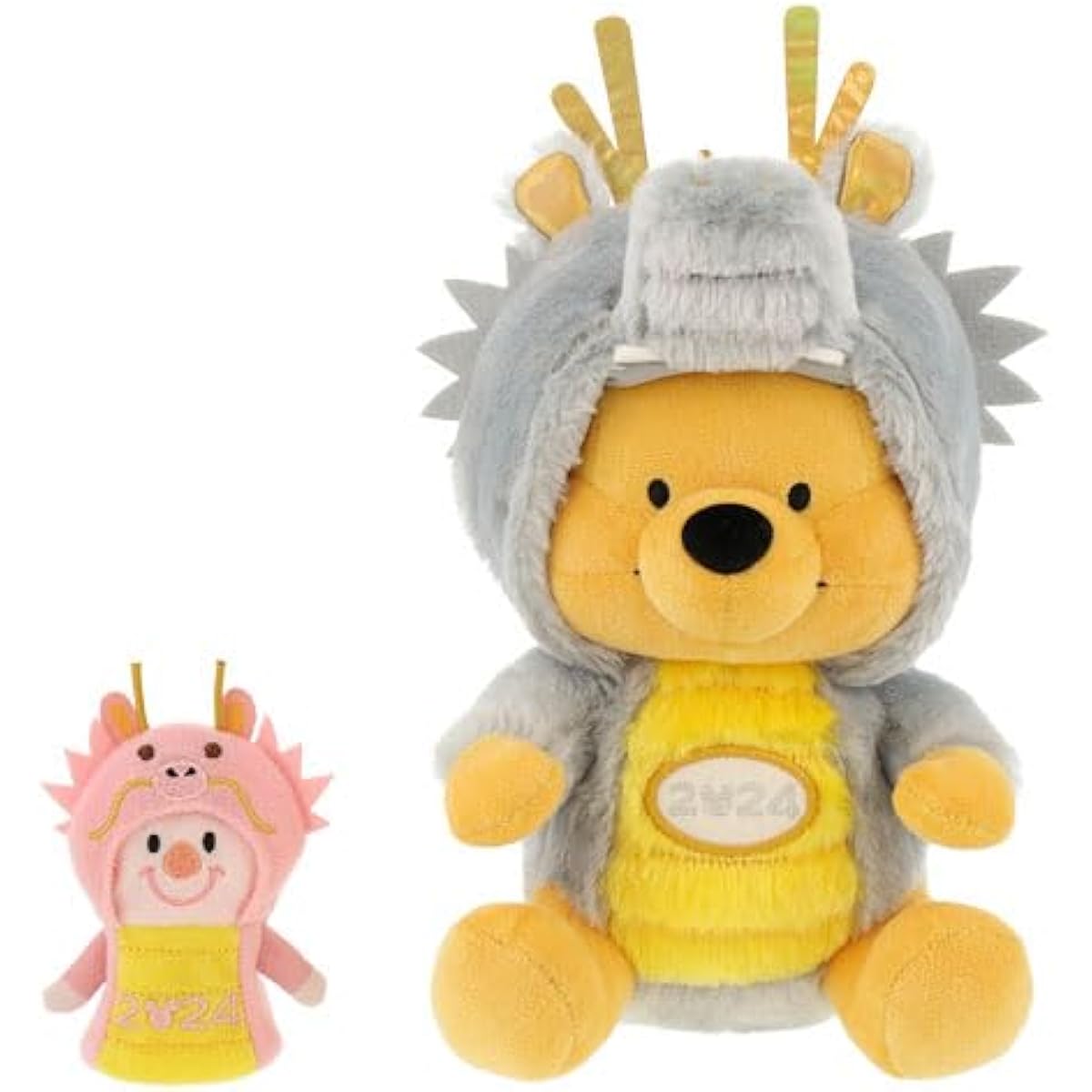 Disney Winnie the Pooh Chinese Zodiac Plush Toy 2024 New Year Tokyo Disney Resort Exclusive Year of the Dragon Puppet Included