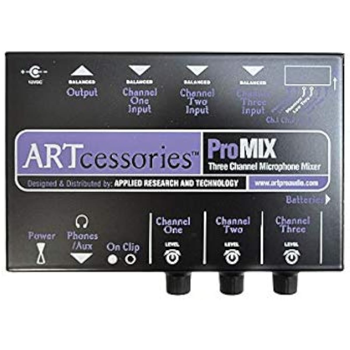 ART 3ch Microphone Mixer ProMIX 3ch Mono Microphone Mixer