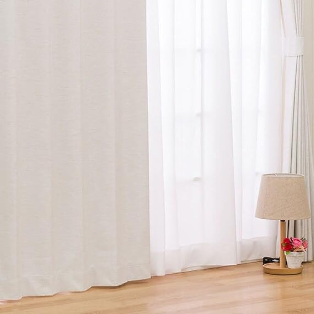 NITORI 1st grade blackout, heat insulation, sound insulation curtains label ivory 100X135X2 7313389
