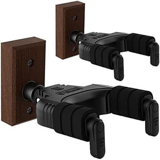 2 Sondery Guitar Hanger Wall Mount Stand Hook Wall Mount Holder Ukulele Bass Auto Lock for Wood Wall or Wood Studs