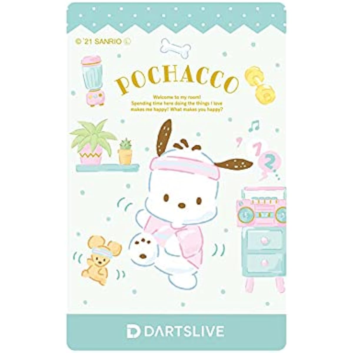 Darts Card DARTS LIVE CARD [Darts Live Card] Darts Live Card Sanrio Characters Pochacco | Darts Live Theme Included