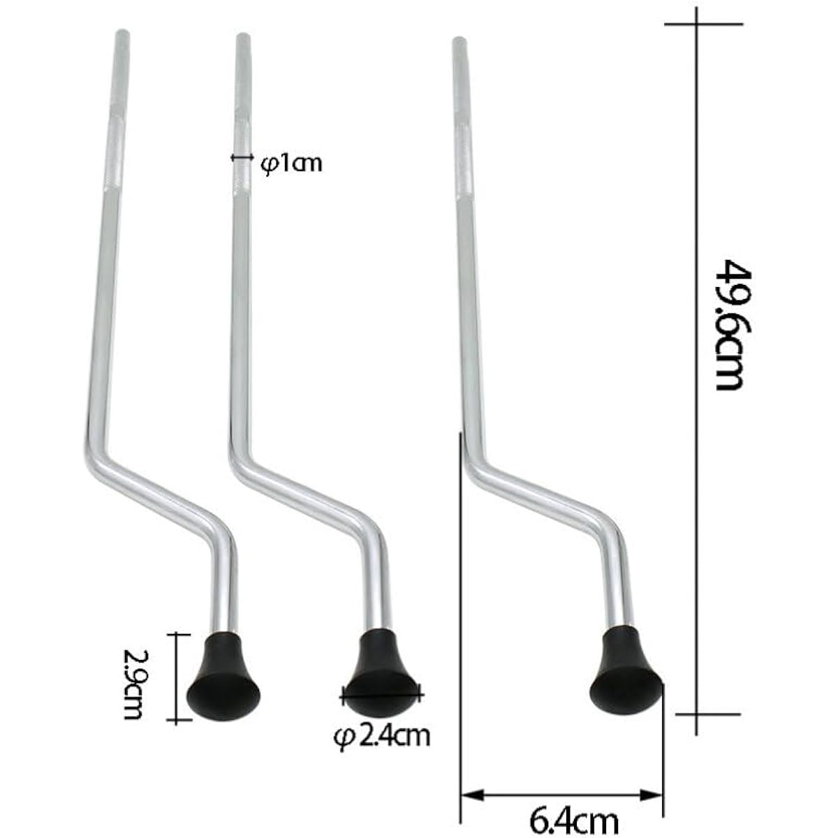VICASKY Non-Slip Drum Legs Drum Accessories Drum Support Feet Drum Parts Floor Tom Leg Bracket Drum Fitting Bass Drum Leg Floor Tom Feet Non-Slip Drum Feet Non-Slip Support Legs Metal