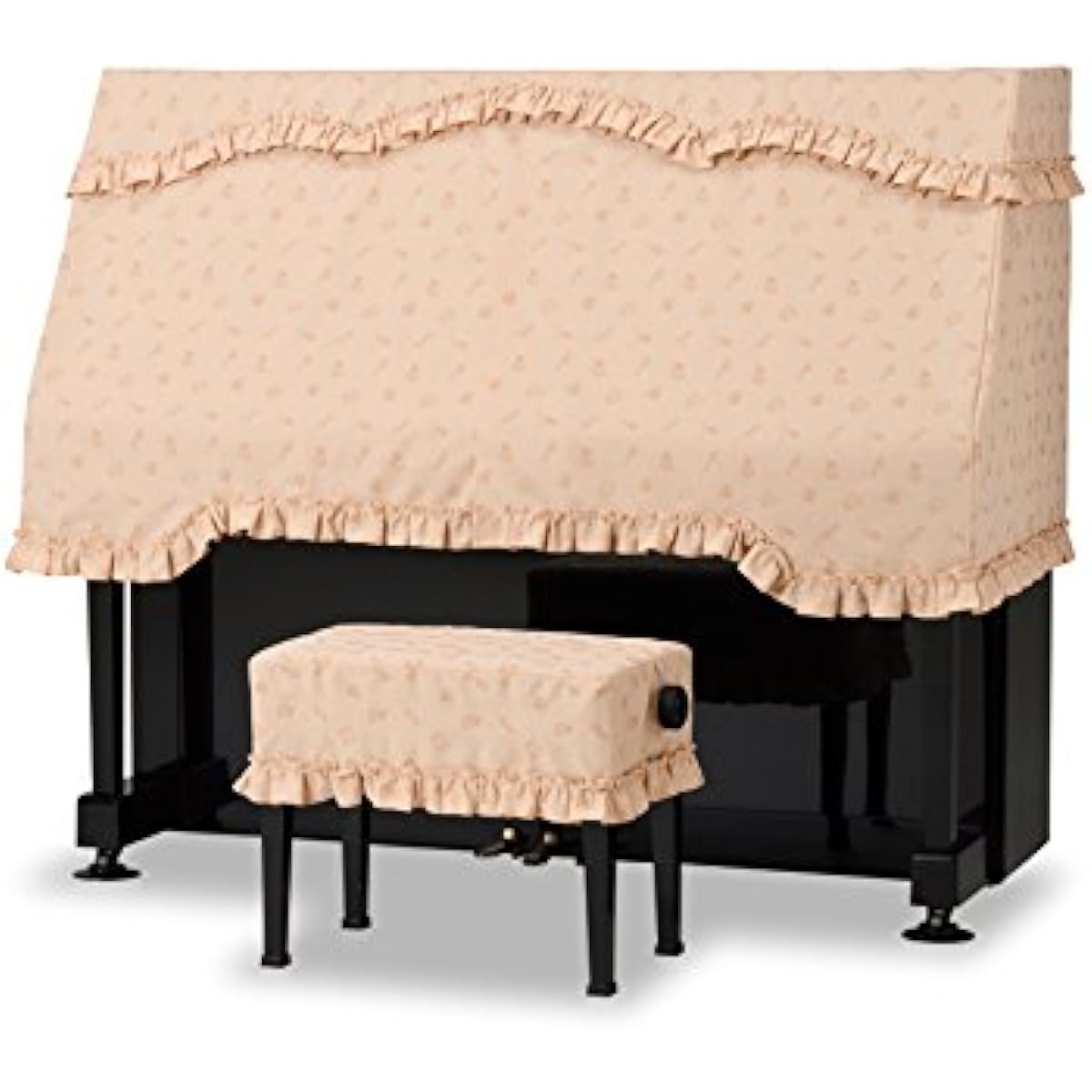 PC-696BB Upright Piano Half Cover for S to M Sizes (Chair Cover Sold Separately) Made by Yoshizawa