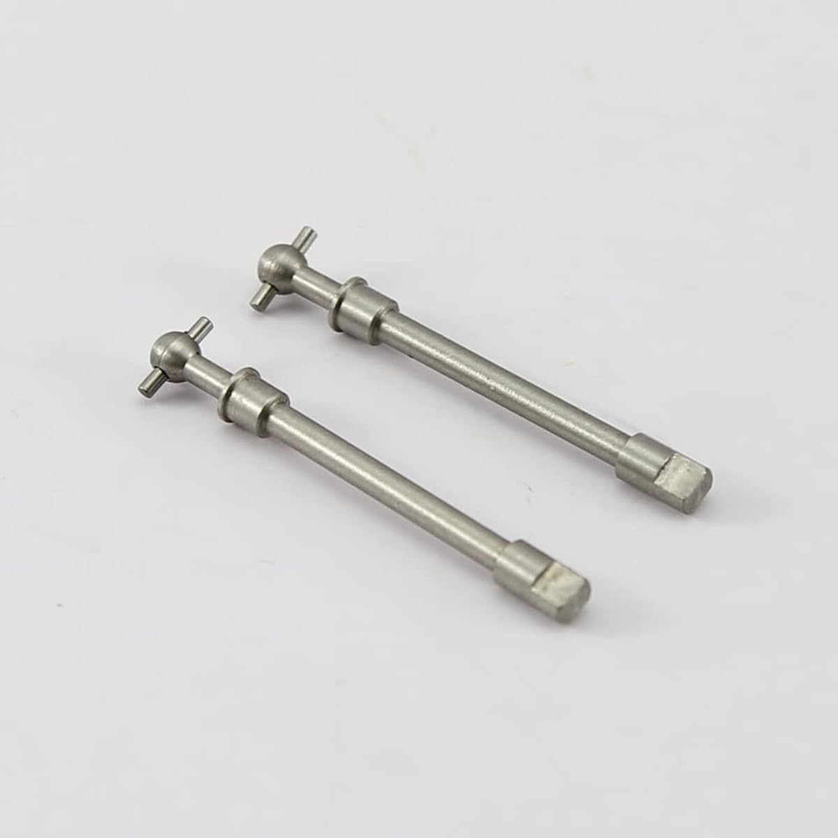 RCAWD 2X Hardened Stainless Steel Front Axle Shafts for Axial Scx24 Crawler