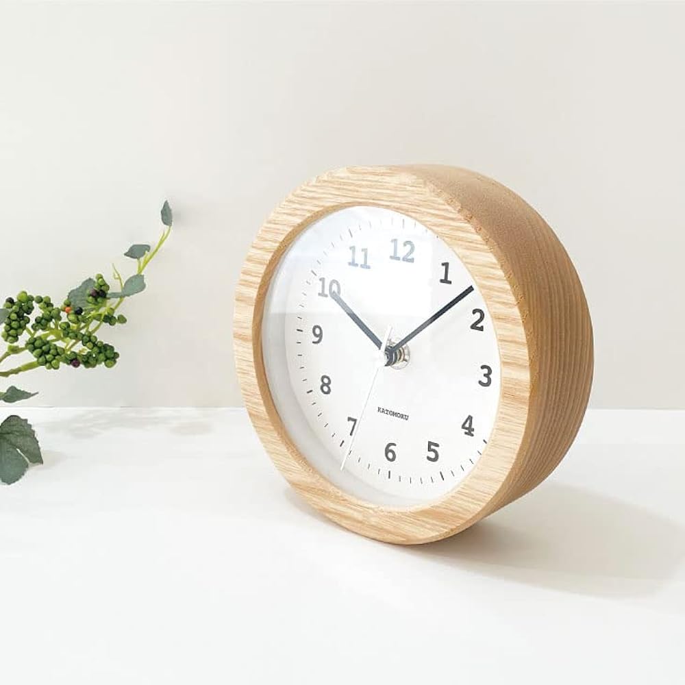 KATOMOKU Dual use clock 5 km-112NARC natural radio clock continuous second hand