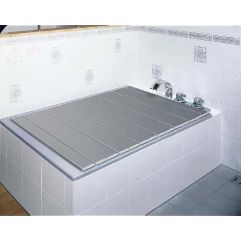 K-Mac Bath Lid Metallic Gray 65 x 149cm