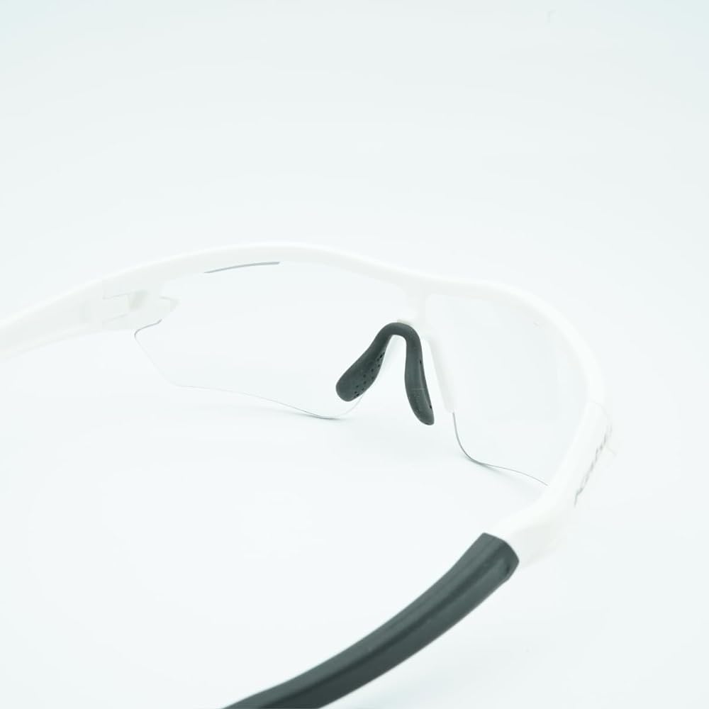 OGK KABUTO Bicycle Sports Sunglasses/Eyewear 101PH (Water-Repellent Clear Photochromic Lens) White Size: M/L