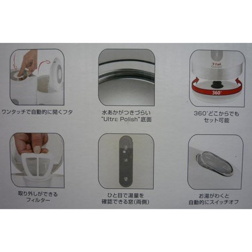 T-FAL Electric Kettle Cosnow White 1.7L