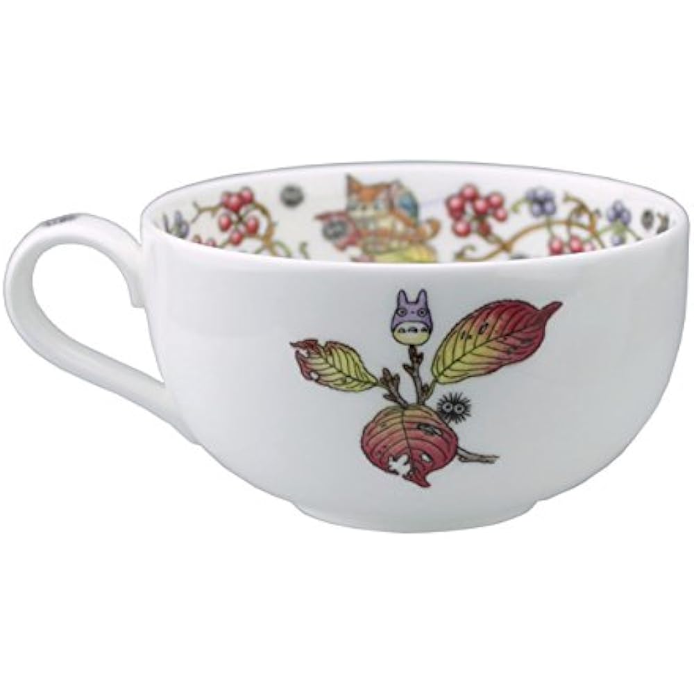 Totoro My Neighbor Totoro Milk Tea Cup & Saucer Saruto Ribara Edition [Coffee Cup Coffee Bowl Dish Noritake My Neighbor Totoro Tea Cup Tea Bowl Dish...