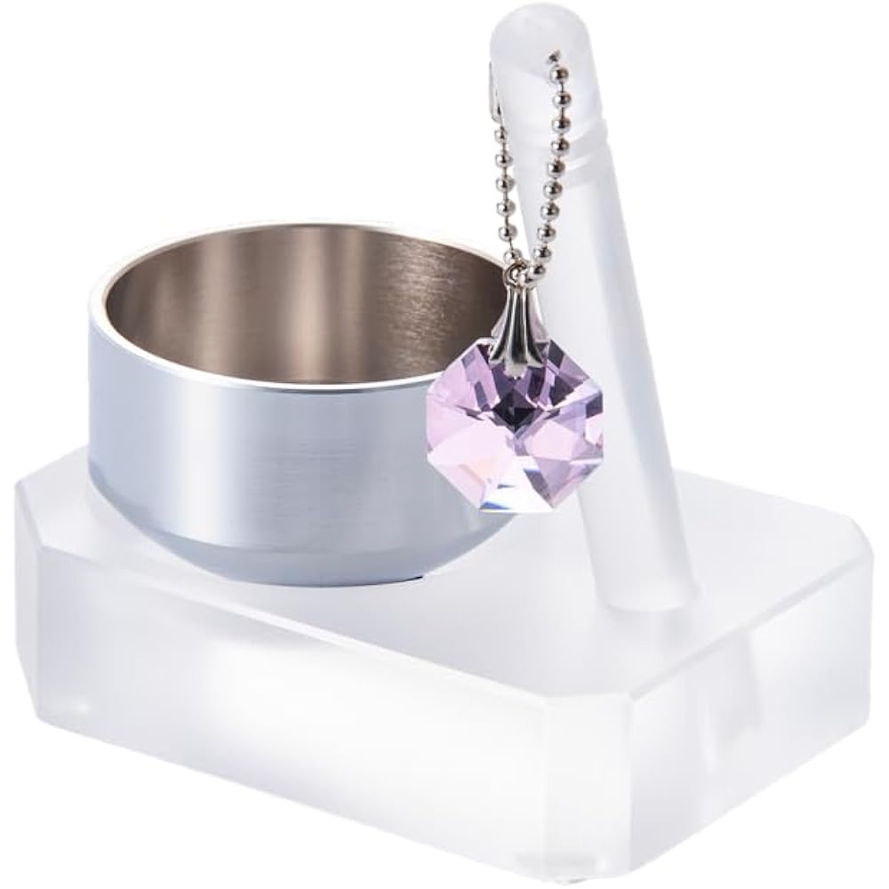 [Small but good sound mini orin Ⅱ] Orin diameter 38mm Orin set Orin stand Orin stand Buddhist altar fittings Ring stick split bone Memorial Made in Japan (Matte clear)