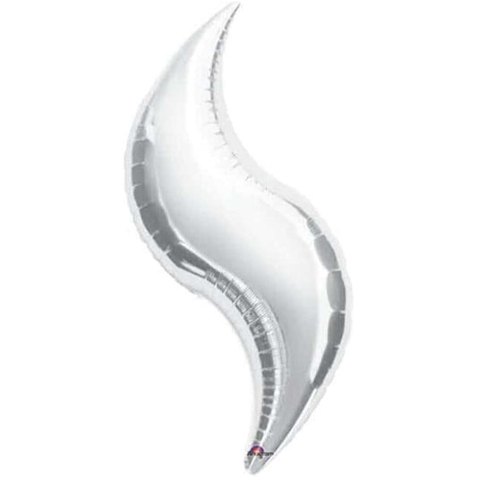 Anagram 36 Inch Curve Foil Balloon - Silver