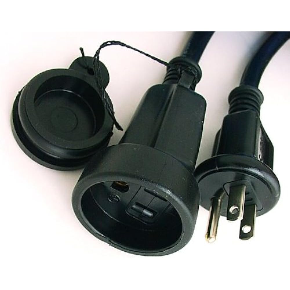 3P rainproof extension cord with ground 15m