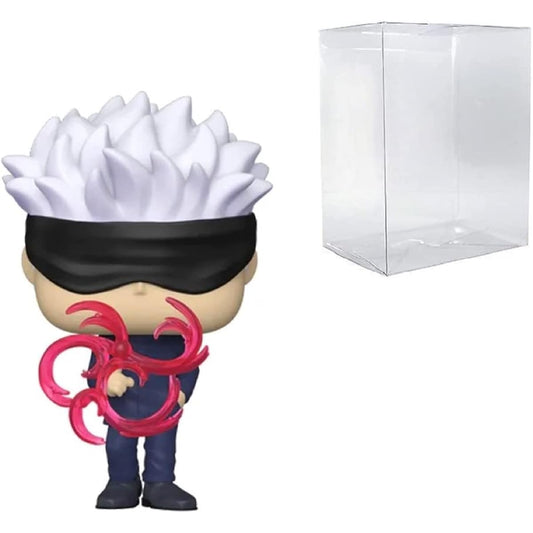 POP! Anime Jujutsu Kaisen Satoru Gojo (Cursed Technique Reverse: Red) Exclusive Bundle with Compatible Box Protector Case