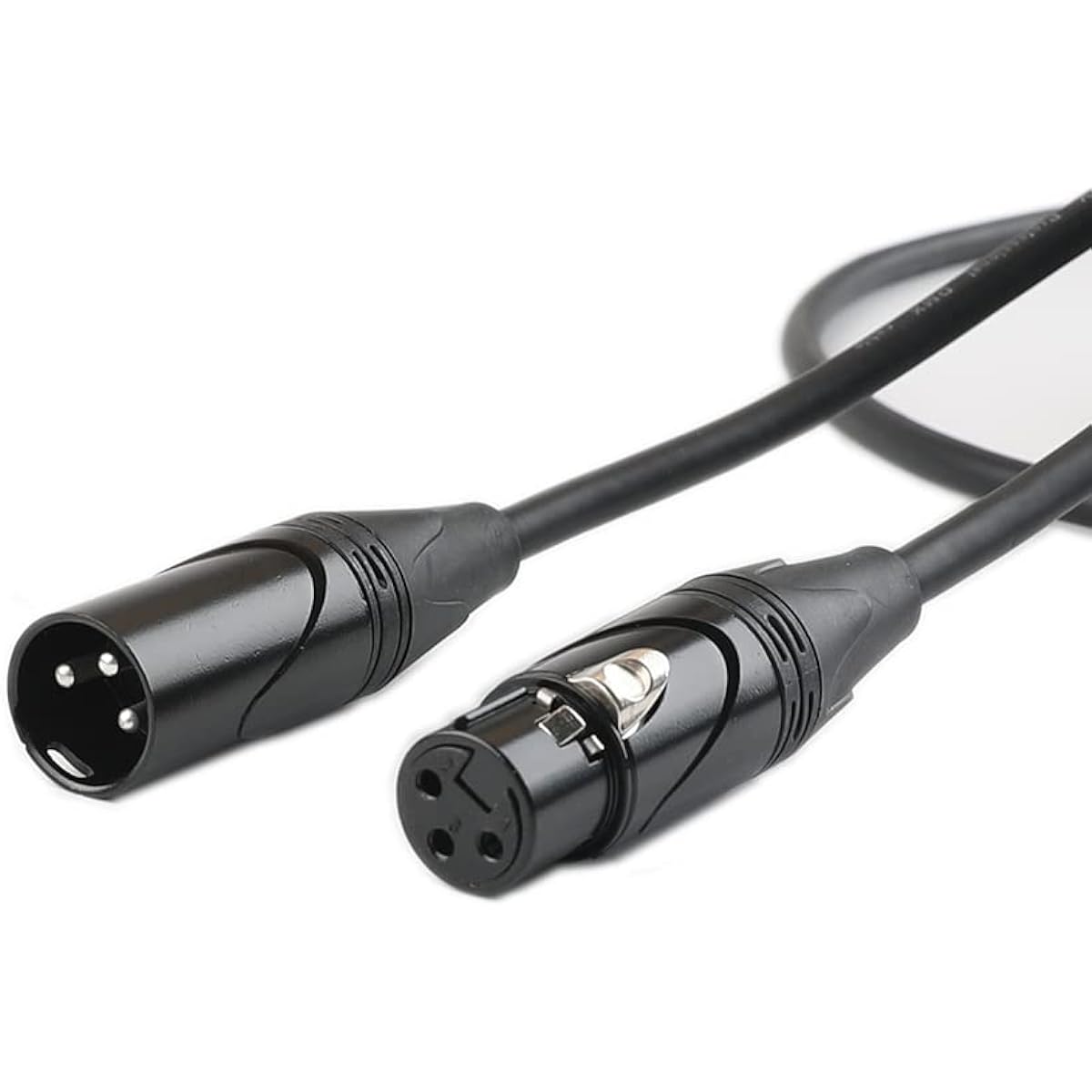 MFL. 4 Pack 15ft DMX Cable 3 Pin XLR Male to Female Connector Wire for Stage Lighting DJ Light 22AWG 110ohm