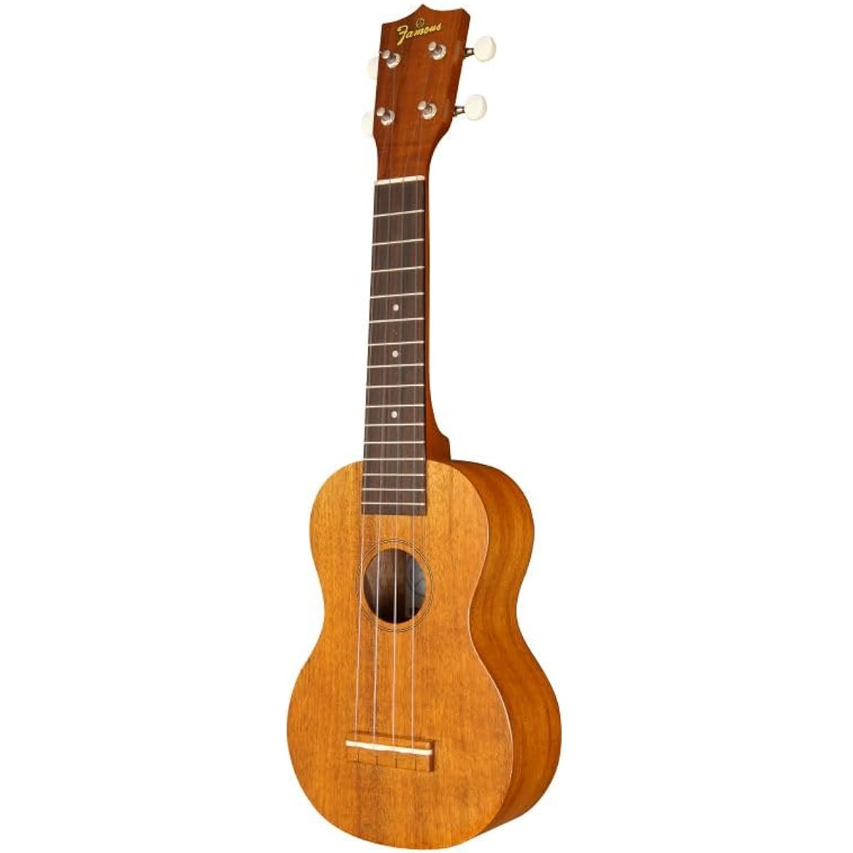 Famous FS-5G [With replacement Low-G string] Soprano ukulele, Hawaiian Koa, Made in Japan, Handmade, Famous