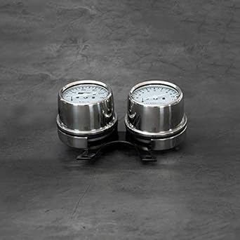 MOTO4U Cafe Racer Universal Retro Motorcycle Speedometer Mechanical Odometer Speedometer and Engine Speed Meter Maximum Display Speed 120km/h