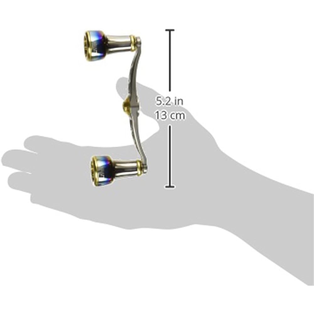 LIVRE reel FullComp crank (right-handed) for Shimano 100 (Titanium P + Gold G)