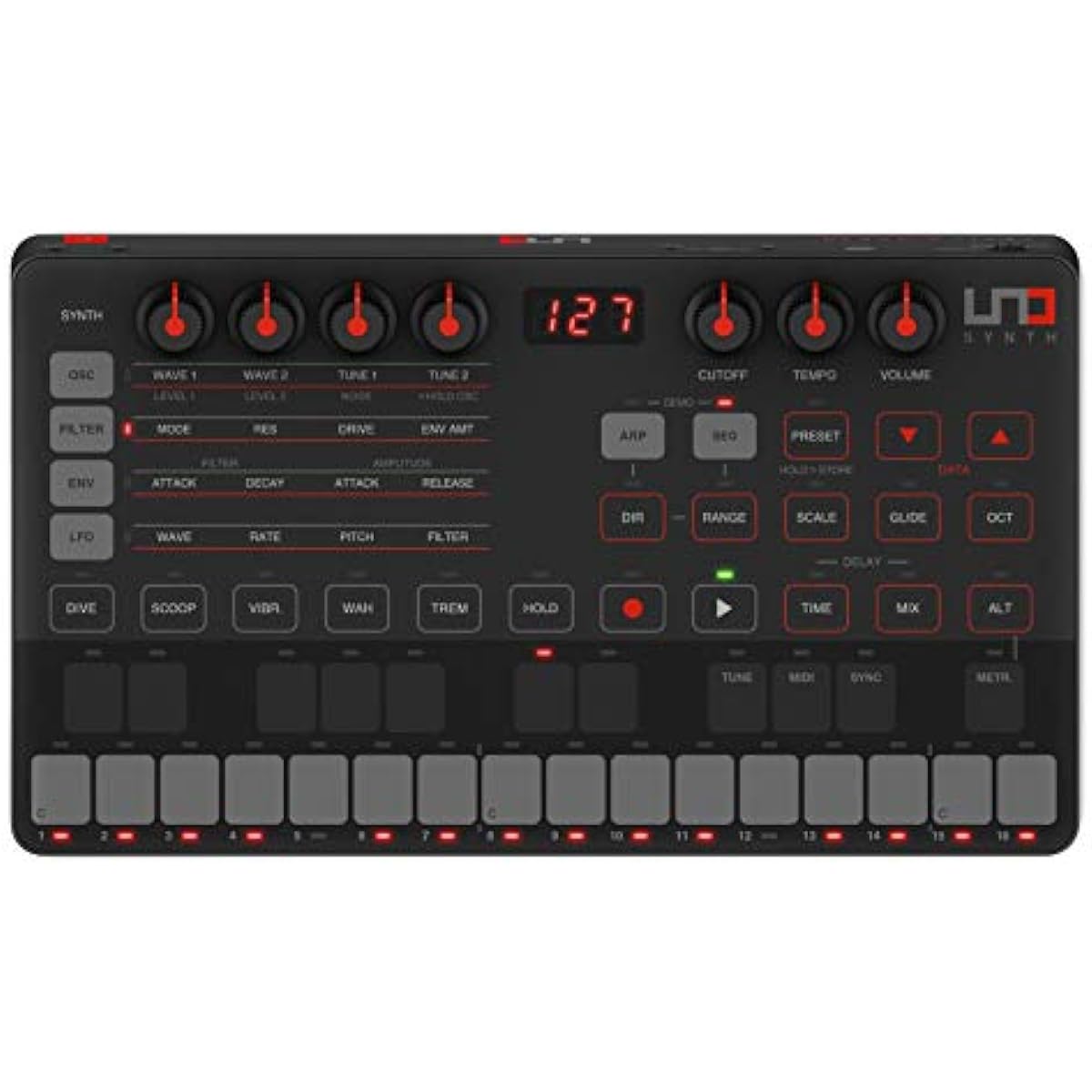 IK MULTIMEDIA Analog Synthesizer UNO Synth Analog Synth Sequencer