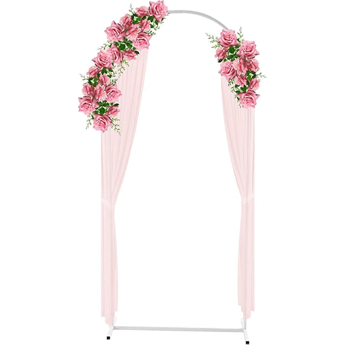 Fichiouy White Wedding Arch Metal Backdrop Stand Balloon Flower Stand Balloon Arch Kit Birthday Party Baby Shower Decoration Photo Background