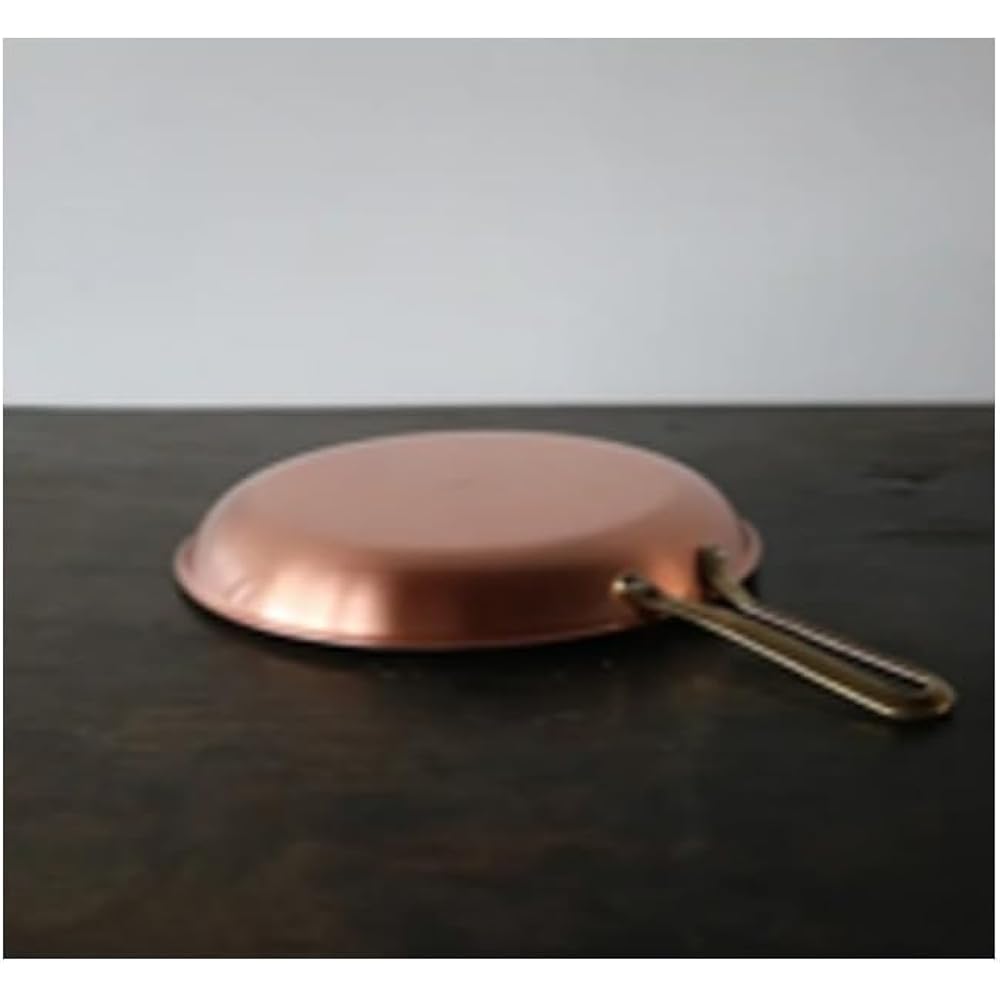 Shinkoukinzoku COPPER100 Shallow Frying Pan 22cm (Copper Finish) PL-1813