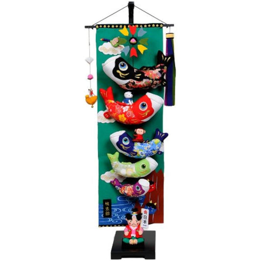 [May Dolls] [Hanging Decorations] May Hanging Dolls Momotaro Carp Streamers Large [Indoor Carp Streamers] [Tango Hanging Decorations]