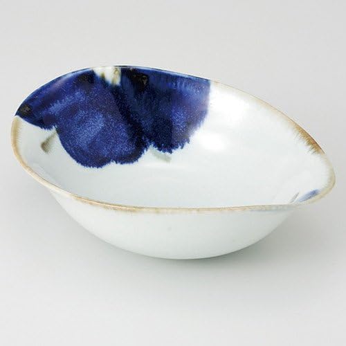 Set of 10 Aoi Twist Medium Bowl [17.7 x 13.4 x 6cm 260g] [Middle Bowl] [For restaurants, inns, Japanese tableware, restaurants, commercial use]