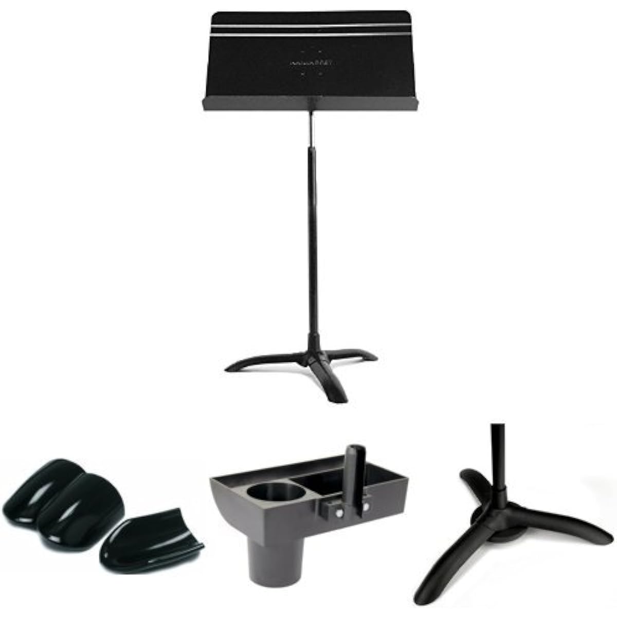 Manhattan Music Stand M48 Symphony Model (Symphony Stand) Black Floor Protector Set