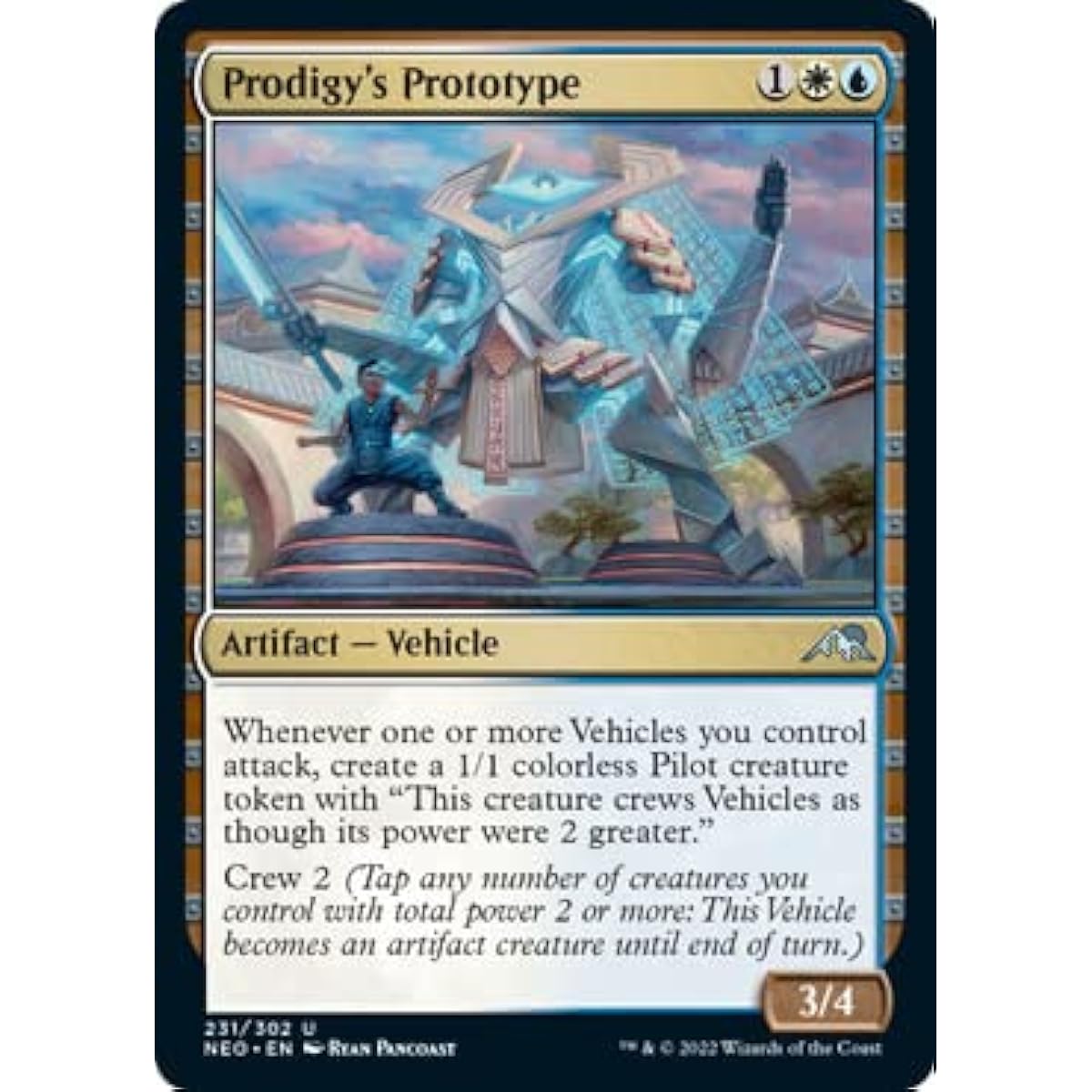Magic: The Gathering Prodigy Prototype (231) - Foil - Kamikawa: Neon Dynasty