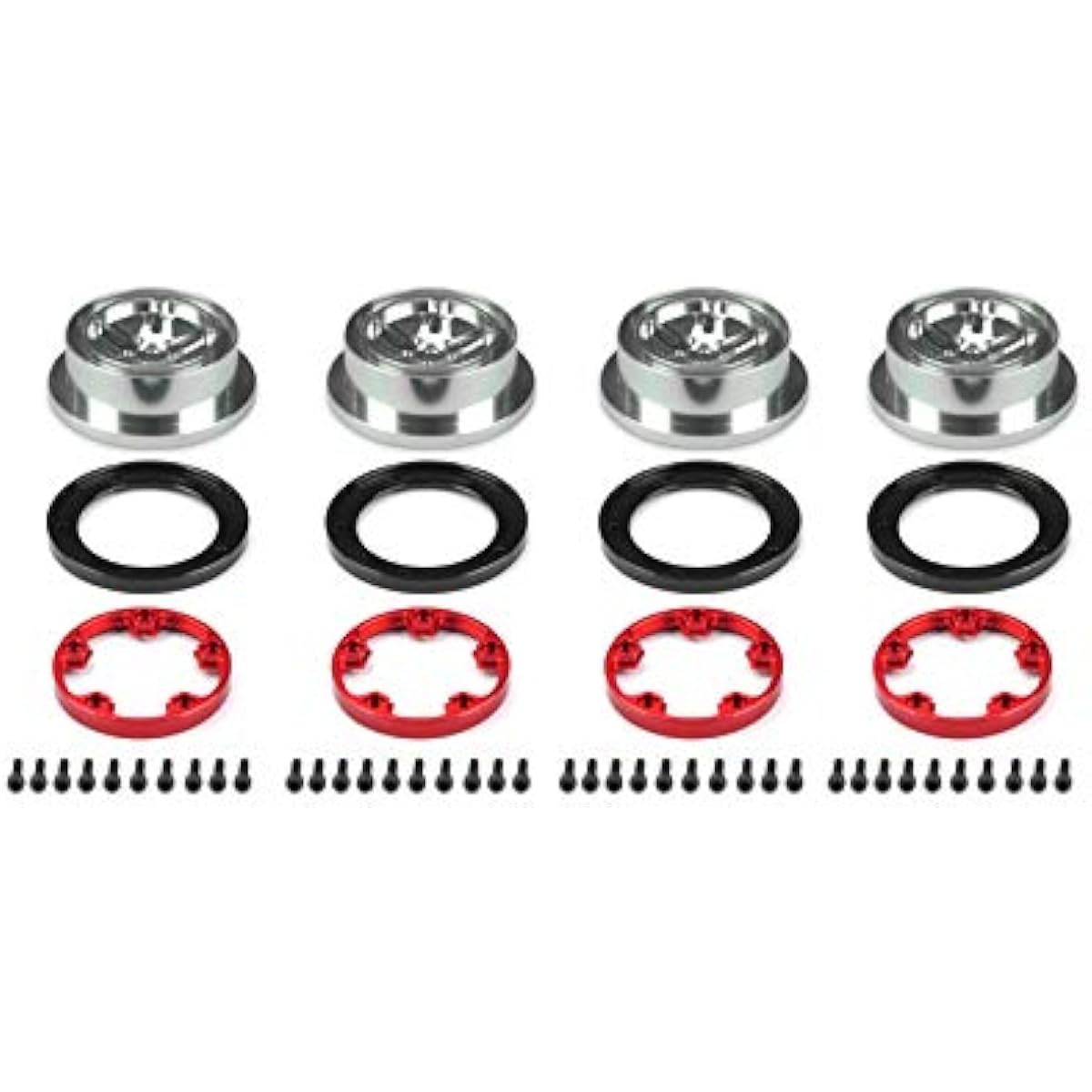 Carisma 15875 1.9" Alloy Beadlock Wheel Set(4):SCA-1E