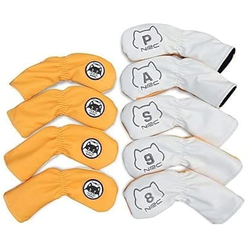 Iron cover 9 piece set with number Akita dog