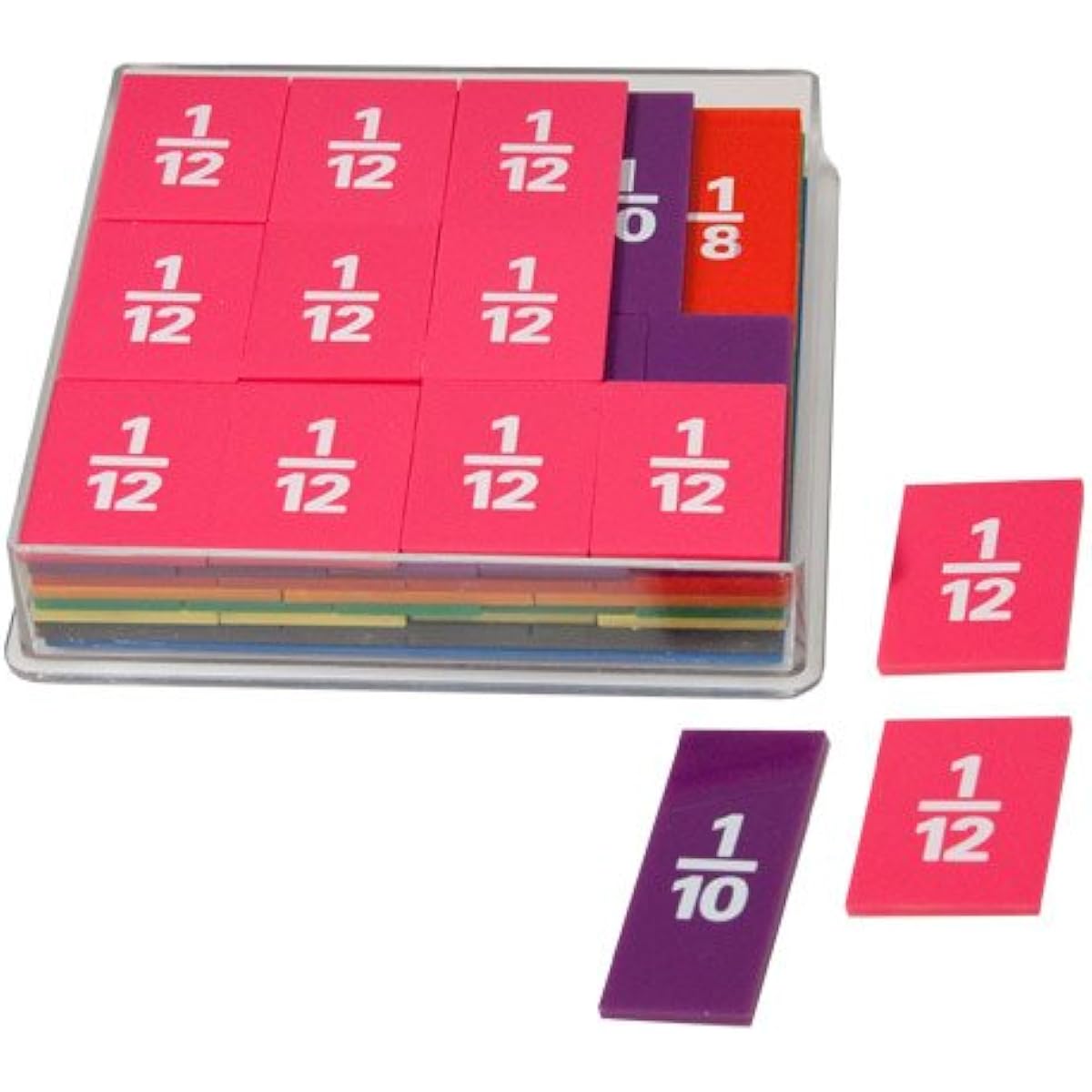 EAI Education Deluxe Fraction Squares: Numbered Set of 51