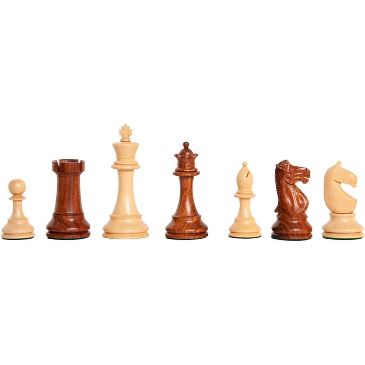 The House of Staunton Margate Series Chess Set - 4.0" King Golden Rosewood