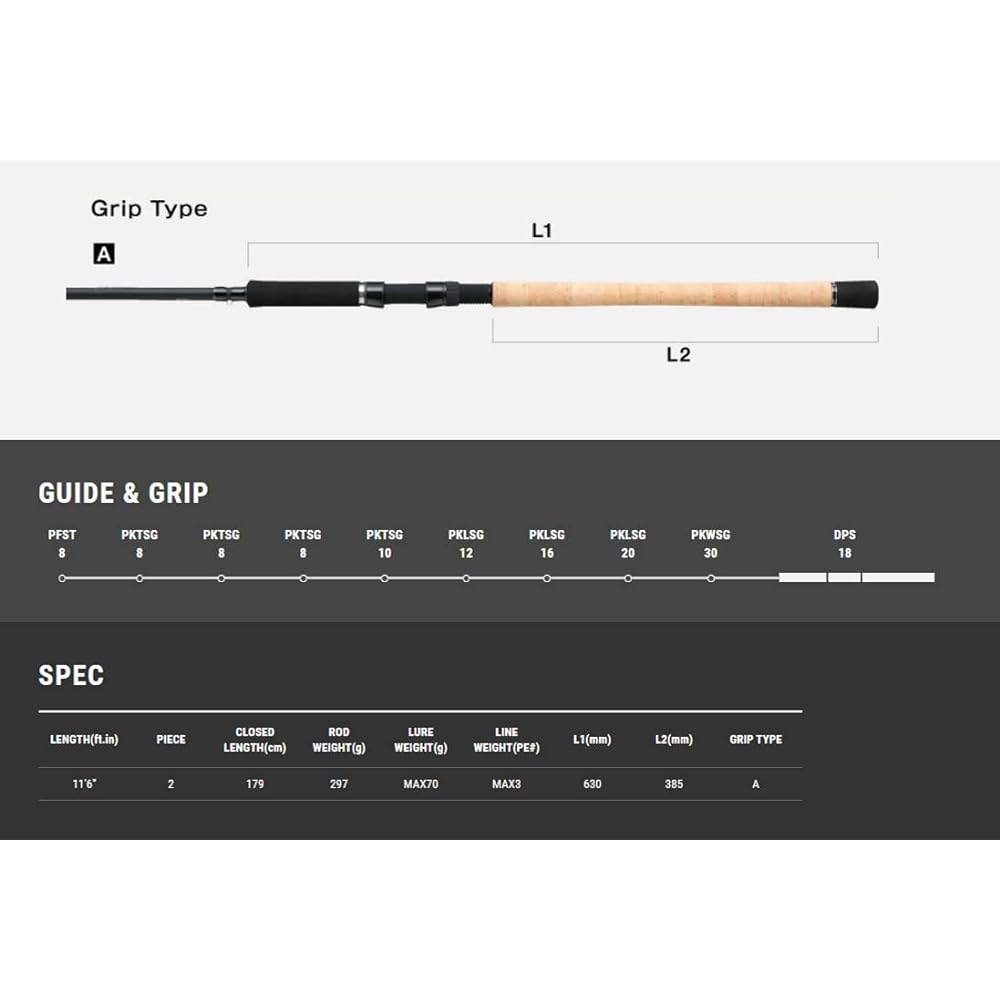 Tailwalk Rod Cason Ginsei PLUS 116H