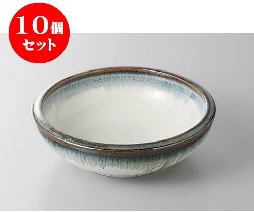 Set of 10 Large bowls/Moribachi New Nishiki Kukuri hand 6.5 deep bowls [20.2 x 6.2cm] [Restaurant, Inn, Japanese tableware, Restaurant, Commercial use, Tableware, Tableware]