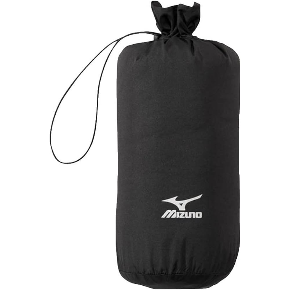 [Mizuno] [Heat-generating material] Tech fill warmer Kurumino cold protection blanket with storage bag Breath thermo water repellent C2JYA610 Black Free