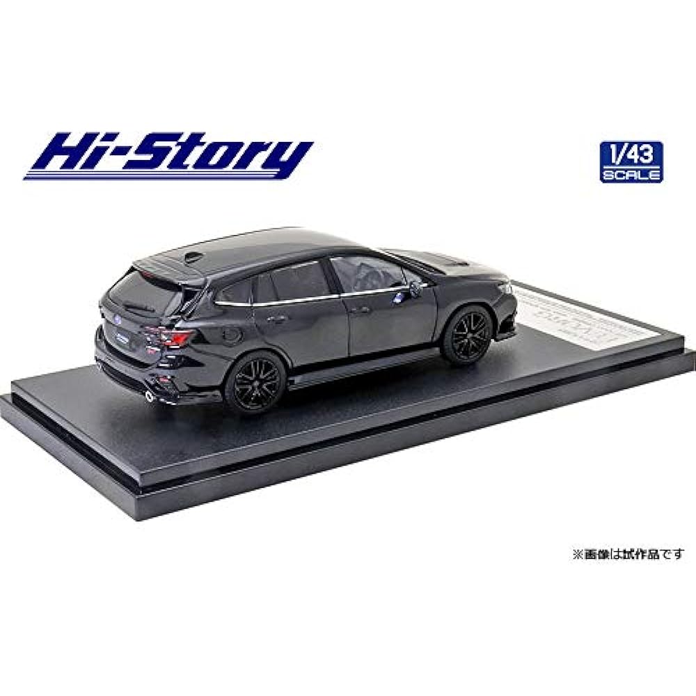 Hi Story 1/43 Subaru LEVORG STI Sport (2020) STI Sports Parts Crystal Black Silica Finished Product HS333BK