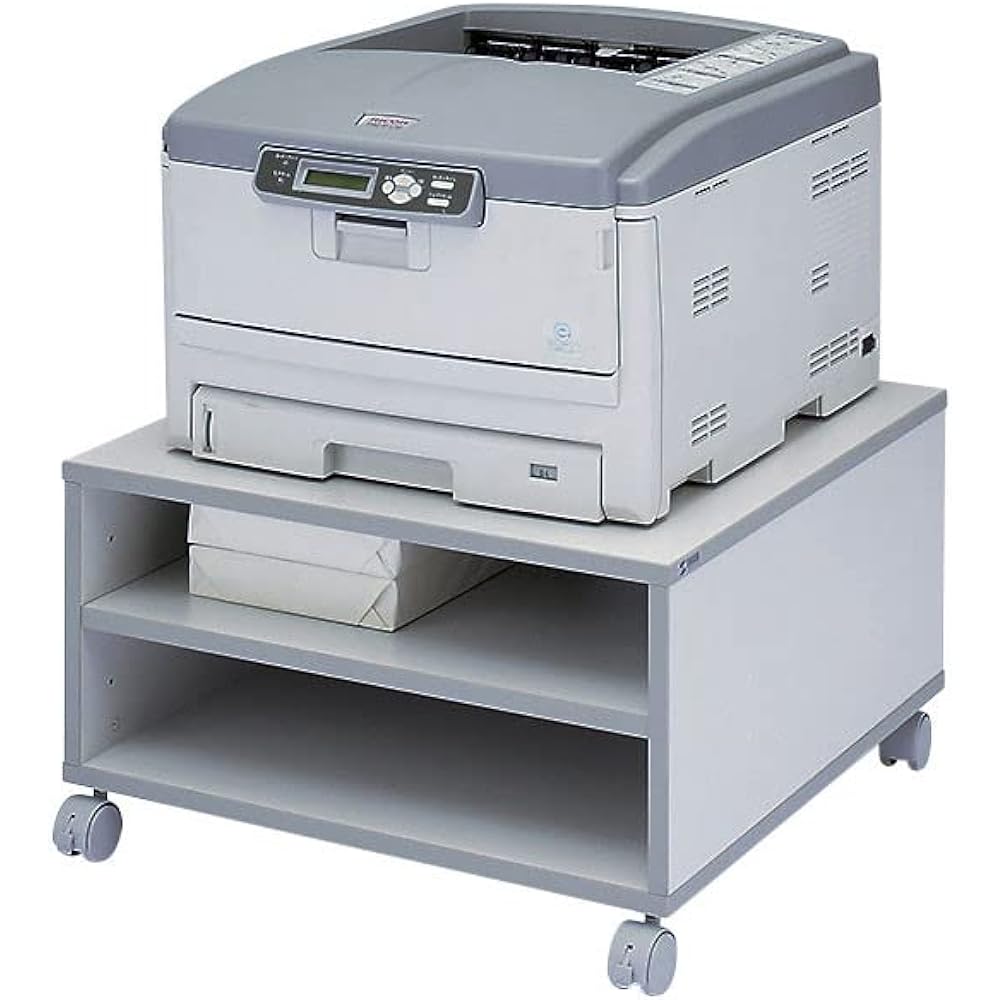 Sanwa Supply Laser Printer Stand (W600 x D600 x H350mm) LPS-T103KN Gray