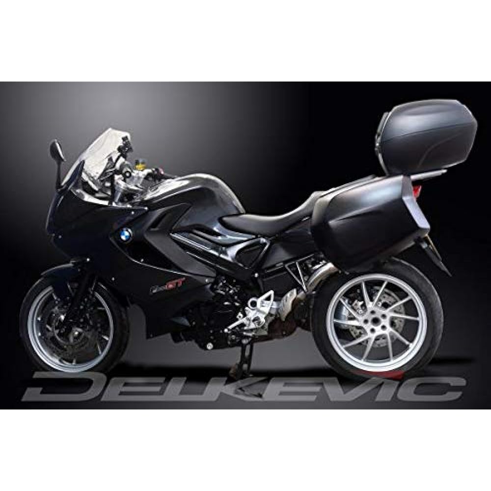 DELKEVIC Slip-on Stainless Steel Tri-Oval Muffler BMW F800GT 2013-2018 320mm KIT12H1