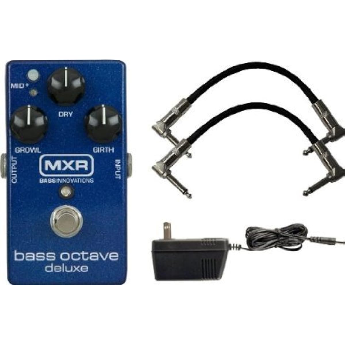 [Parallel import goods] MXR M288 Bass Octave Deluxe pedal w/ 9V Power Supply and Patch Cables