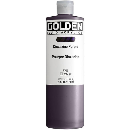 Golden Acrylic Fluid 473ml (16oz) 2150 Dioxazine Purple 13116150