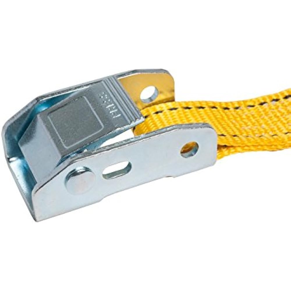 25mm width cam buckle belt endless 2.0m yellow set of 10