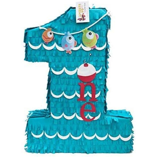 APINATA4U Large Number One Pinata Little Fisherman Theme