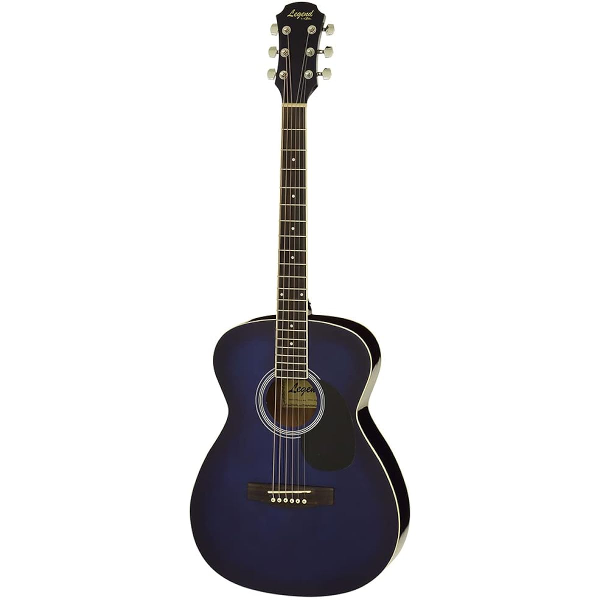LEGEND FG-15 BLS Acoustic Guitar, 12-piece Select Set with Textbook, Beginner Set, OOO Size, Legend