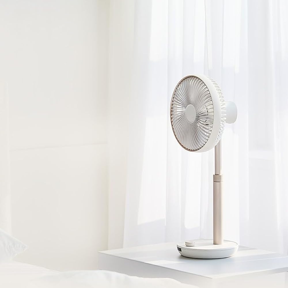 [For unstable seasons] LUMENA Latest FAN PRIME2 White Cordless fan [Indoor air circulation] [With remote control]