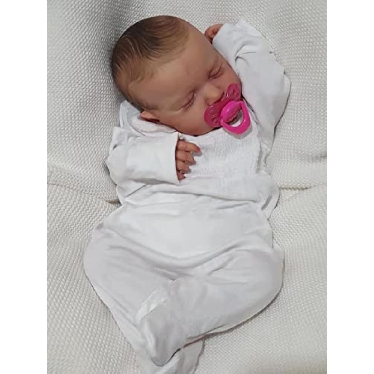 KAWAYII Reborn Baby Doll, 20inch 50cm Sleeping Baby Doll, Realistic Newborn Doll, Handmade Doll, Adorable Vinyl Soft Bodyweight Reborn Toddler Gift for Ages 3+