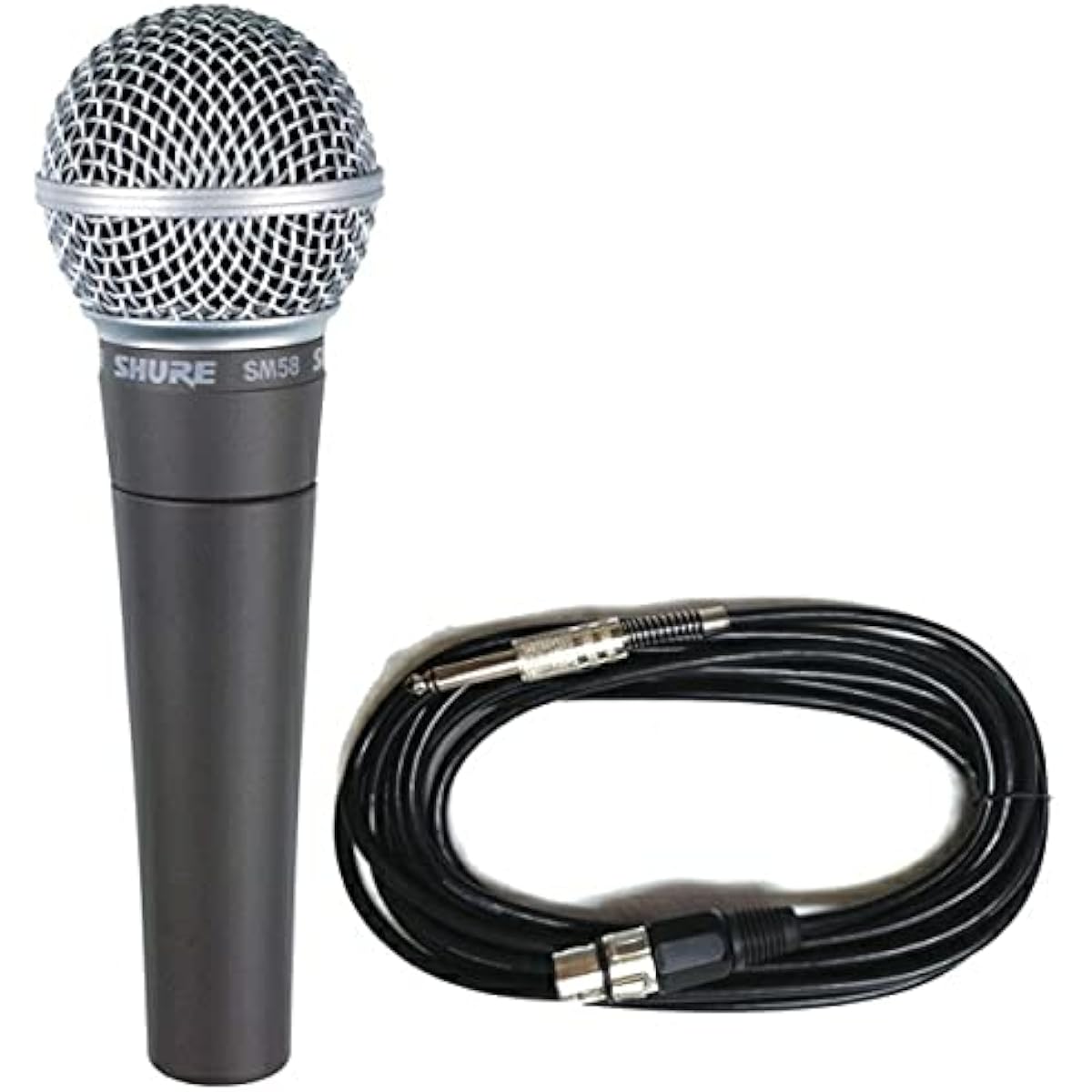 [7-piece set with 5m microphone cable [XLR-phone]] SHURE SM58-LCE vocal microphone