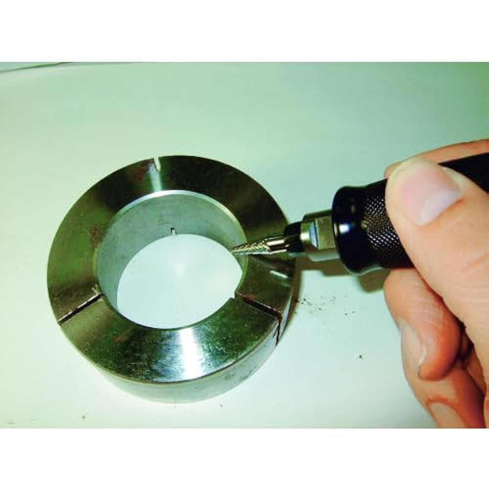 TRUSCO Carbide Bar Spherical Φ12.7X Blade Length 11X Axis 6 Long Single Cut TB8C127SL150