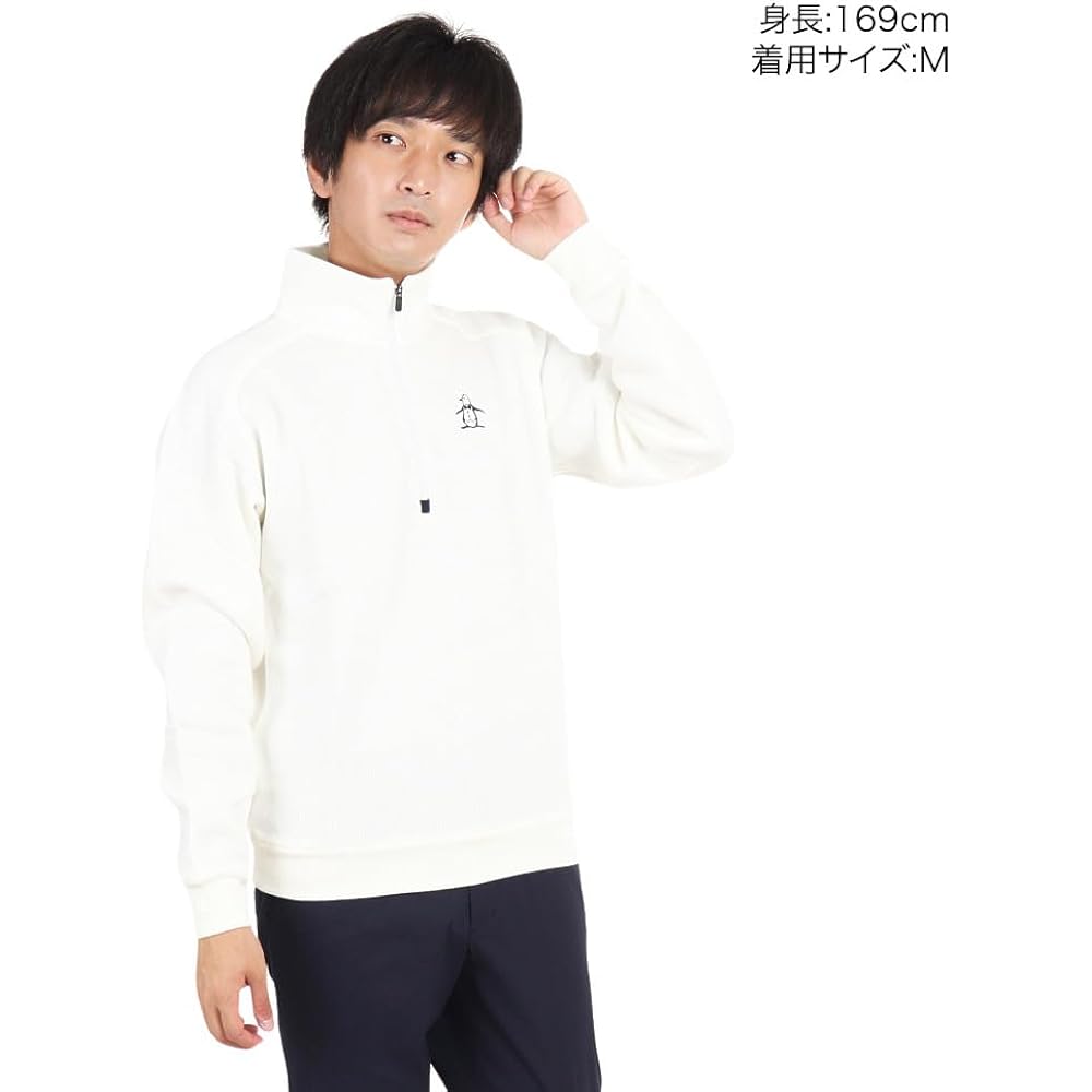 [Munsingwear] Half Zip Sweater Moisture Absorbing Heat Generating Classic Chest Penguin Logo Warm Daily Use Golf MGMWJL50XG