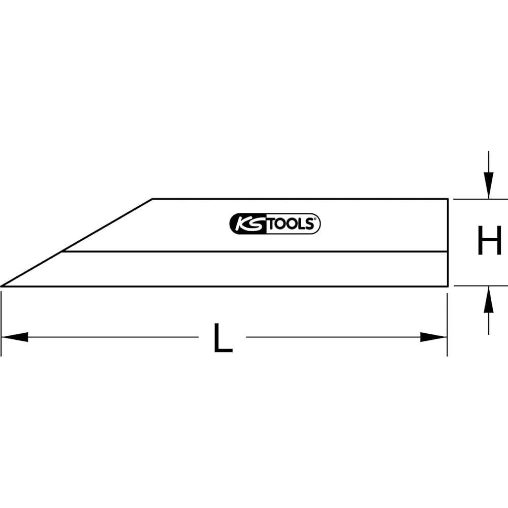 KS TOOLS Precision straight edge 400mm 300.0637
